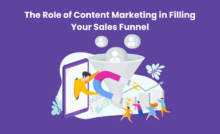 Content marketing sales funnel